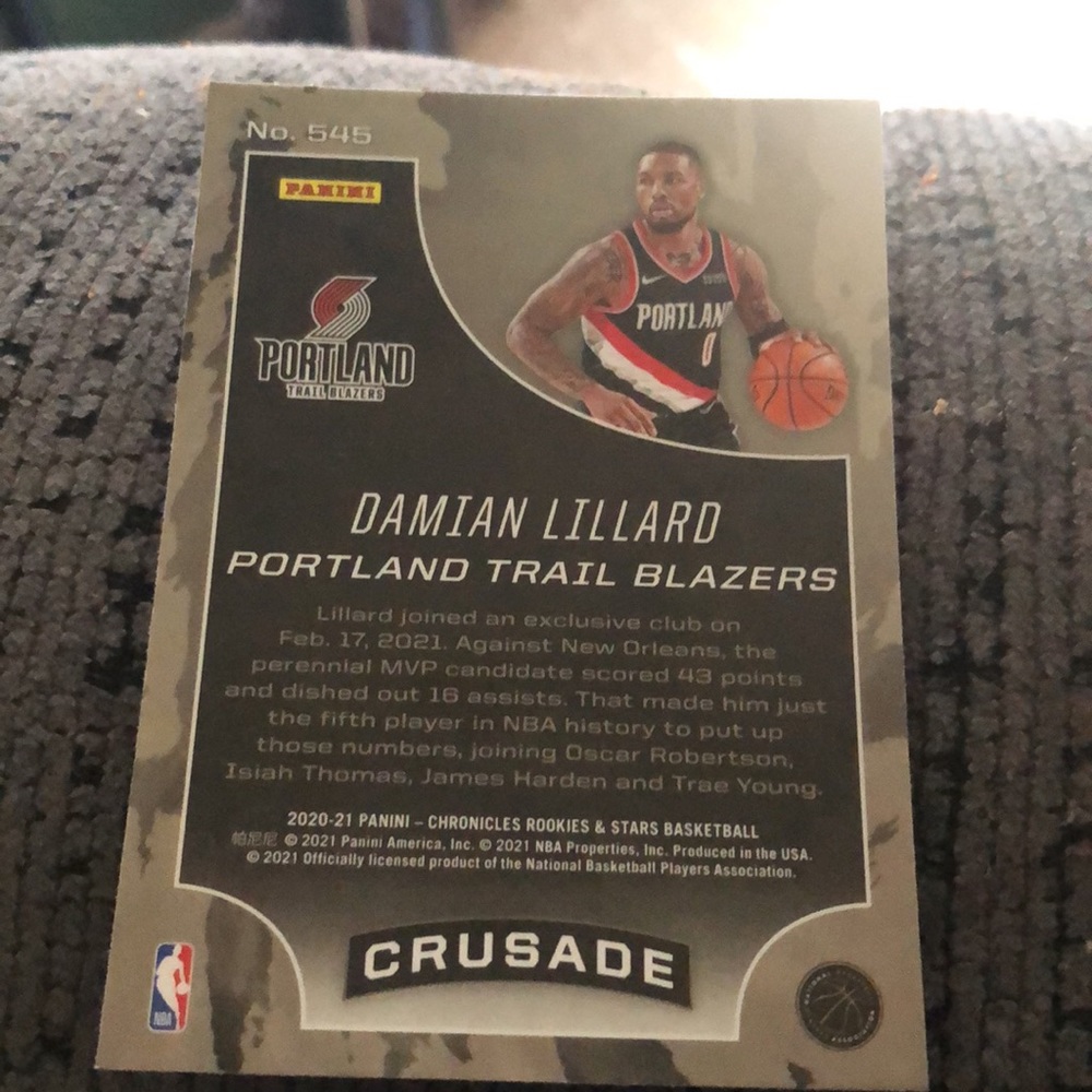 Basketball card - Picture 2 of 2